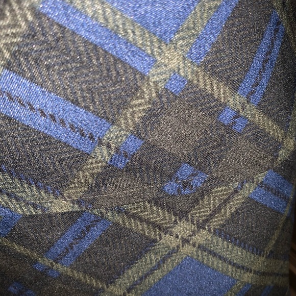 Blue plaid skirt by Notations size M - Picture 2 of 3